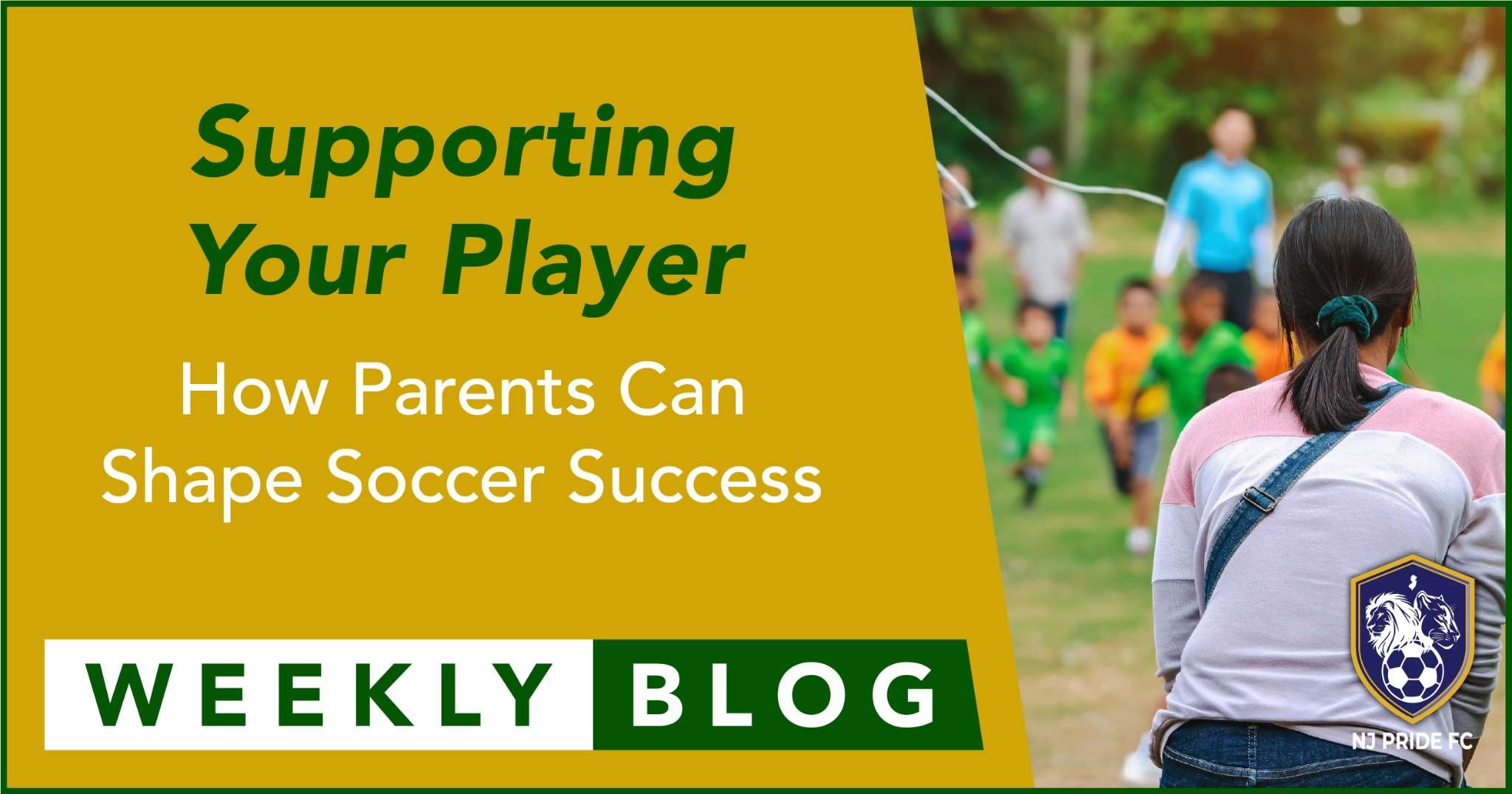 Parent watching children play soccer from the sidelines, highlighting the vital role parents play in supporting young athletes at NJ Pride FC.